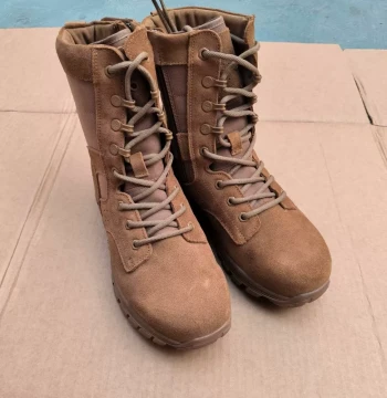 New Style Brown Combat Training Boots, Ultra-Lightweight Outdoor Training Shoes, Comfortable Non-Slip Hiking Boots, High-Top Desert Boots