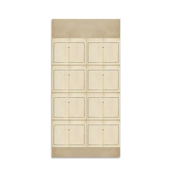Full Sheet Half-Fold Imitation Ancient Book Letter Paper - Grid Micro-Spray Calligraphy Art Paper