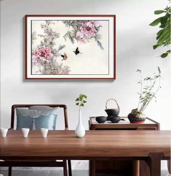 Su Embroidery DIY Kit for Beginners: Elegant Peony and Butterfly Loving Flower, Handmade Embroidery Decorative Art for Living Room, Entryway, and Bedroom
