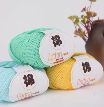 Baby Yarn Medium-Weight Cotton for Hand-Knitted Sweaters and Jackets - Crochet Children's Yarn Balls and Scarf Material Kits