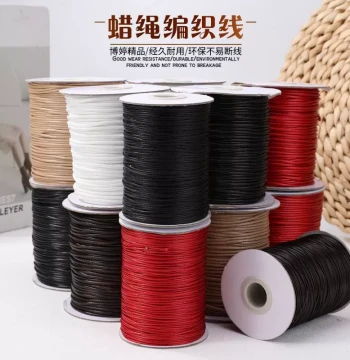 Korean Wax Cord Handcraft Materials DIY Buddhist Beads Jade Pendant Braiding Rope Dense Wear-Resistant Wax Cord