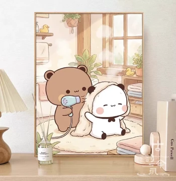 [Yi Er Bu Bu] 2026 New Cross-Stitch Kit, Cartoon Anime Simple DIY Hand Embroidery Diamond Painting