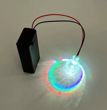 Mini DIY Handmade Luminous Craft Materials - AA Battery Powered Mini Colorful Flashing LED Bulbs for Decoration