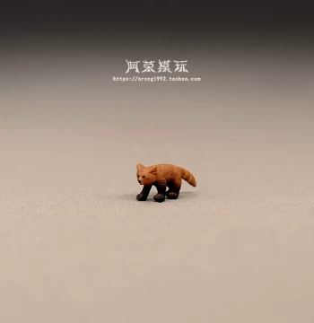 In-Stock Miniature Wildlife Models for Micro Landscapes, Soft Rubber Pocket-Sized Panda Ornaments for Photography Props