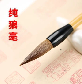 Pure Weasel Hair Medium Regular Script Calligraphy Brush Set for Beginners, Adults, and Students - Professional Grade for Chinese Painting and Practice (Regular, Running, Cursive, Clerical Scripts)