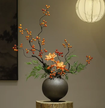 Song Dynasty Aesthetic Retro New Chinese Style Ceramic Zen Ornament - French Cream Minimalist Decor for Hotels and Homestays