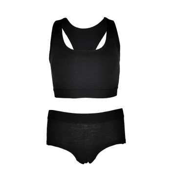 Original Export Women's Odor-Resistant Sweat-Absorbing Merino Wool Outdoor Sports Bra, Tencel Blend Breathable Quick-Dry Briefs