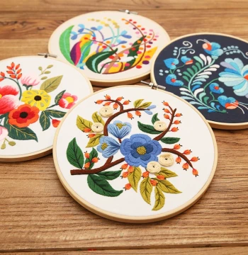 Zhijian Lu Embroidery Handmade DIY Material Kit, European 3D Embroidery with English Floral Patterns, French Embroidery Set