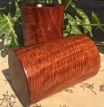 Rosewood Pen Holder 15X10, Solid Burmese Rosewood Desktop Brush Rack and Organizer, Scholar's Four Treasures Study Brush Pot