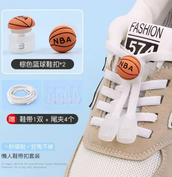 No-Tie Lazy Shoelace Buckles, Sports Fasteners for Men and Women Adults, Magic No-Tie Shoelace Device, Elastic Snap Accessories for Kids