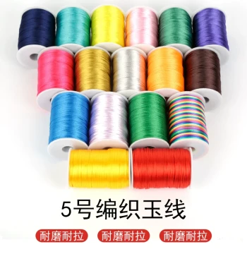 Red Braided Cord for Bracelets, Chinese Knot No. 5 Thread, DIY Hand Rope and Slipper Sole Weaving Accessories