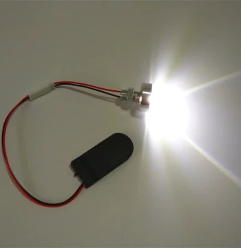 Mini DIY LED Light Bulb Kit for Kids - Battery-Powered Decorative Button Lights with Flashing Colors
