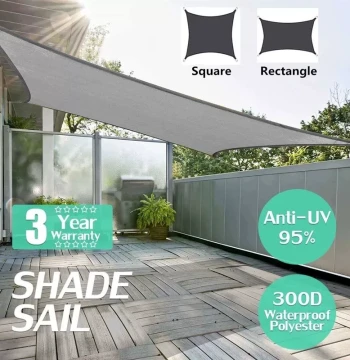420D waterproof awning Shade sail for outdoor garden, beach,