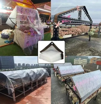 0.18mm Transparent rainproof shading cloth tarpaulin Lightwe