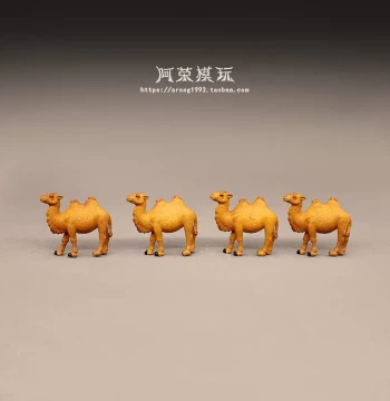 Miniature Desert Animal Model - Small Two-Humped Camel for Micro Landscape Displays and Toys