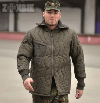German Imported Original German Army Outdoor Combat Hardshell Jacket Liner Cold-Resistant Warm Softshell Cotton Workwear Coat