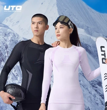 UTO Carbon Core Thickened Outdoor Sports Ski Quick-Dry Shirt Autumn/Winter Men's Mountaineering Hiking Women's Thermal Underwear Set