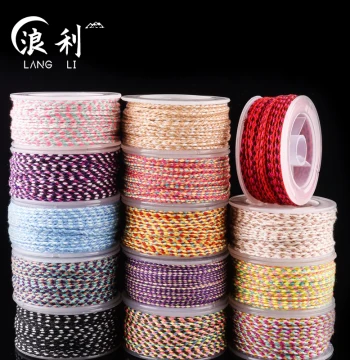 4-Strand 3-Flower Cotton Thread for Star-Moon Bodhi Beads - Non-Elastic Wear-Resistant DIY Braiding Rope