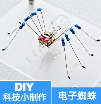 DIY Handmade Craft Materials - Electronic Insect Science Project for Students in Grades 3-5, Creative Science Small Invention