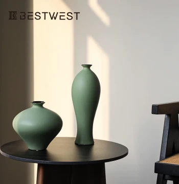 Song Dynasty Aesthetic Vase Ornament - Retro Ceramic New Chinese Style Living Room Flower Arrangement and Dining Table Decor - Song Art Light Luxury High-End Feel
