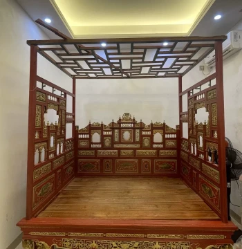 Custom-Made Traditional Hand-Carved Wooden Floral Panel for Space Decoration (Private Bids Invalid)