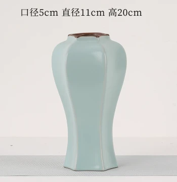 Retro Wooden Vase, Chinese Style Handcrafted Flower Vessel, Solid Wood Flower Insert for Dried Flowers, Tea House or Study Desktop Ornament