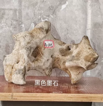 Taihu Graphite Stone Ornament, Natural Raw Rock for Balcony, Living Room, Study, Office, or Fish Tank Landscape Display