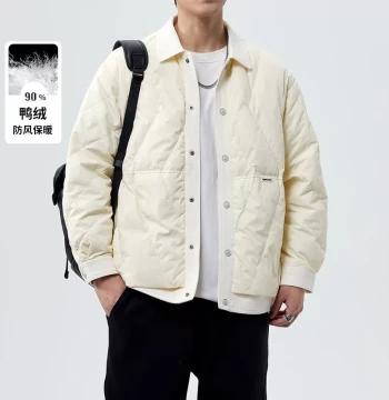 2024 Fashion Hit Men's New Autumn/Winter Jacket Coat Down Jacket Trendy Versatile Outerwear for Men