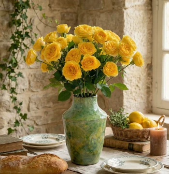 Jingdezhen Ceramic Chinese-Style Vase – Vintage Premium Look for Living Room Hydroponics, Rose Flower Arrangements, Homestay and Home Decor