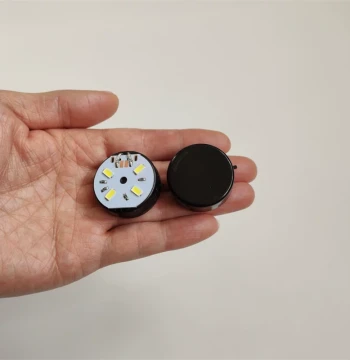 Mini DIY LED Button Lights – Battery-Powered Decorative Bulbs for Handmade Crafts, Flashing Colorful Electronic Lamp Strands