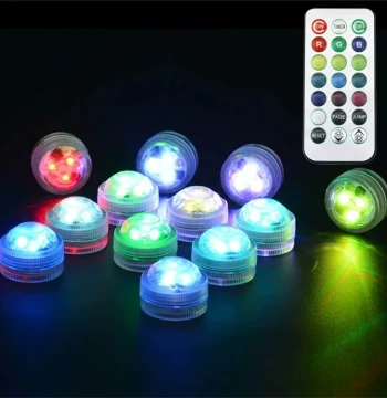 Mini LED Electronic Light - Waterproof RGB DIY Model Kit with Remote Control Flashing Ambient Lamp