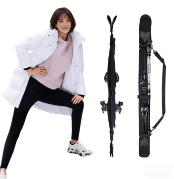 Japanese SHAVLIN Ski Double Board Dumpling Skin Portable Elastic Single-Shoulder Strap with Blade Guards for Scratch and Rust Protection