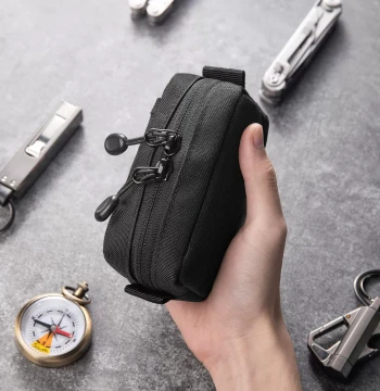 Multi-Function Tactical Storage Bag EDC Small Tool Pack Sports Leisure Outdoor Portable Key Pouch Double Zipper Mini Bag