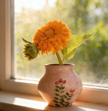 Jingdezhen Ceramic Vase for Living Room, Fresh/Dried Flowers, Retro Chinese Style Homestay Decor H0690-36