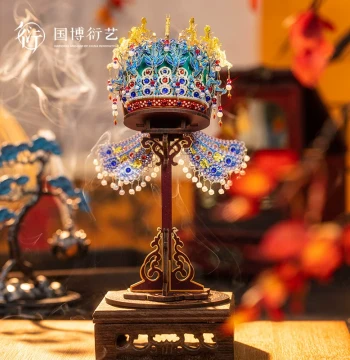 National Museum of China Empress Xiaoduan Phoenix Crown Metal Assembly Model Ornament Creative Handmade Birthday Gift