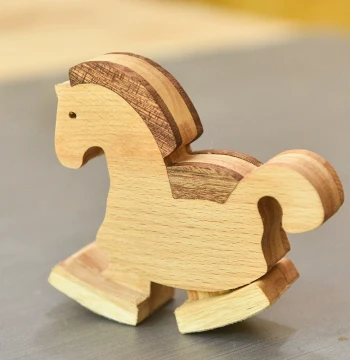 Wooden Horse Manual DIY Woodworking Workshop, Year of the Horse Materials, School Woodworking Class Ornament, Educational Toy, Zodiac Birthday Gift