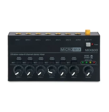Low Noise Ultra-Compact Channel Stereo Mini Audio Mixer