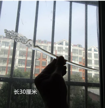 Original Design Imitation Glazed Elongated Jade Hairpin, Hand-Carved Classical Hanfu Accessory for Daily Updos