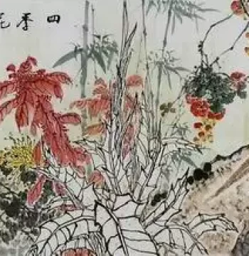 Chinese Painting Flower and Bird Pure Hand-Painted Artwork Living Room Decor Sun Yiqun Eight-Foot Half-Open Lotus Eagle Golden Pheasant GG
