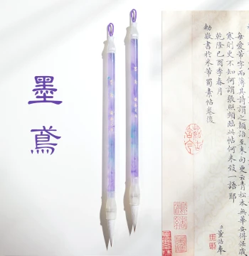 Professional Calligraphy Brush Set – Huzhou Brushes with Mixed, Wolf, and Goat Hair for Medium Kai, Clerical, Regular, Running, and Seal Scripts, Yan Style, Suitable for Chinese Painting, Elementary Students, Adults, and Beginners – Four Treasures of the 
