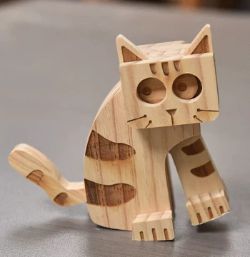 DIY Wooden Craft Kit for Kids - Parent-Child Activity Set Featuring Wooden Ox and Flowing Horse for Creative Play and Learning