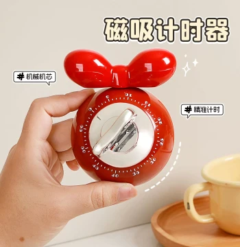 Magnetic Timer Kitchen Mechanical Reminder Cooking Timer Household Cooking Baking Countdown Learning Special Use