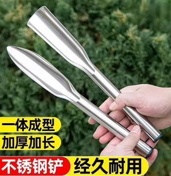 Stainless Steel Small Shovel - All-Steel Integrated Digging Tool for Gardening, Planting Flowers and Vegetables, Foraging Wild Herbs, and Beach Combing