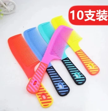 Vulcanized Rubber Detangling Comb, Old-Style Candy Flat Comb for Home Use, Unisex Wide-Tooth Comb, Super Value Offer