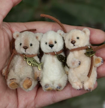 Xiao Wanzi Craft 6mm Ultra-Dense Wool Pipe Cleaners - DIY Material Kit for Making Bear Figures and Ornaments