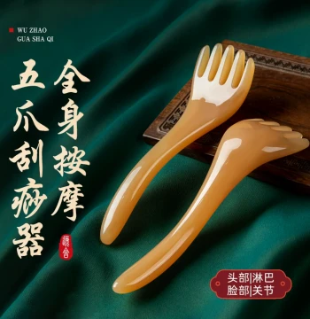 Five-Claw Head Massager Comb, Specialized Tool for Scalp Scraping and Meridian Therapy