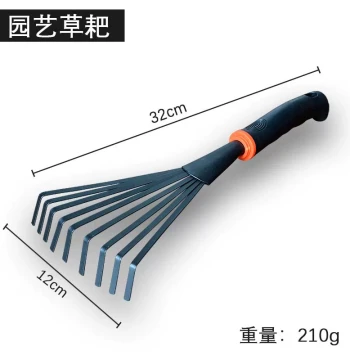 3-Piece Gardening Tool Set: Small Shovel, Hoe, and Rake for Planting Flowers, Vegetables, and Beach Combing