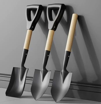 Heavy-Duty Manganese Steel Shovel - Multi-Purpose Garden Spade for Farming, Home Gardening, Planting Vegetables & Flowers - Outdoor Digging Tool