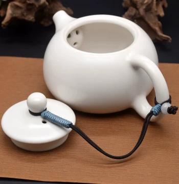 Creative Handwoven Teapot Rope for Zisha Teapot Lid - Anti-Drop, DIY Xishi Tea Set Accessory, Heat-Resistant Thick Cord