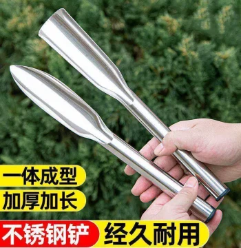 All-Steel Stainless Steel Small Shovel - Integrated Digging Tool for Gardening, Planting, and Beach Combing